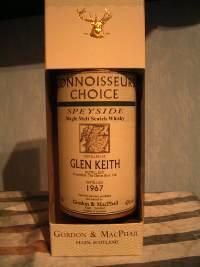 Glen Keith / Speyside  Distilled 1967 / Bottled 2002